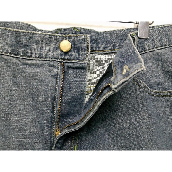 Liz Claiborne Boot Cut Jeans Size 14 Embroidered Flowers Blue Pockets Denim - Picture 5 of 16